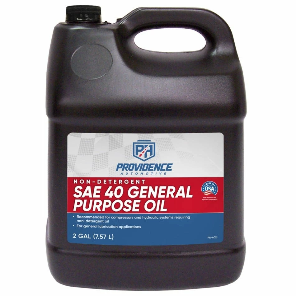 Providence Automotive Non-Detergent 40WT General Purpose Oil, 2 Gallon - PA-402I - Motor Oil