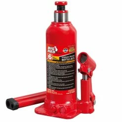 Big Red 6-Ton Welded Bottle Jack - T90603B - Jack Stands