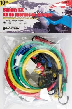 Erickson Assorted 10 Piece Bungey Poly-bagged 06619 - Straps