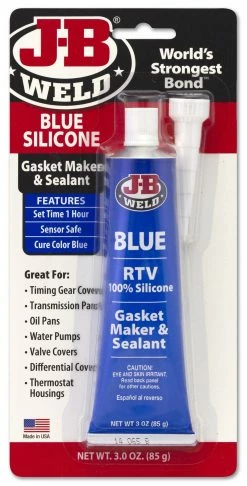 J.B. Weld J-B Weld Blue RTV Silicone Gasket Maker and Sealant, 3 oz. - 31316 - Adhesives