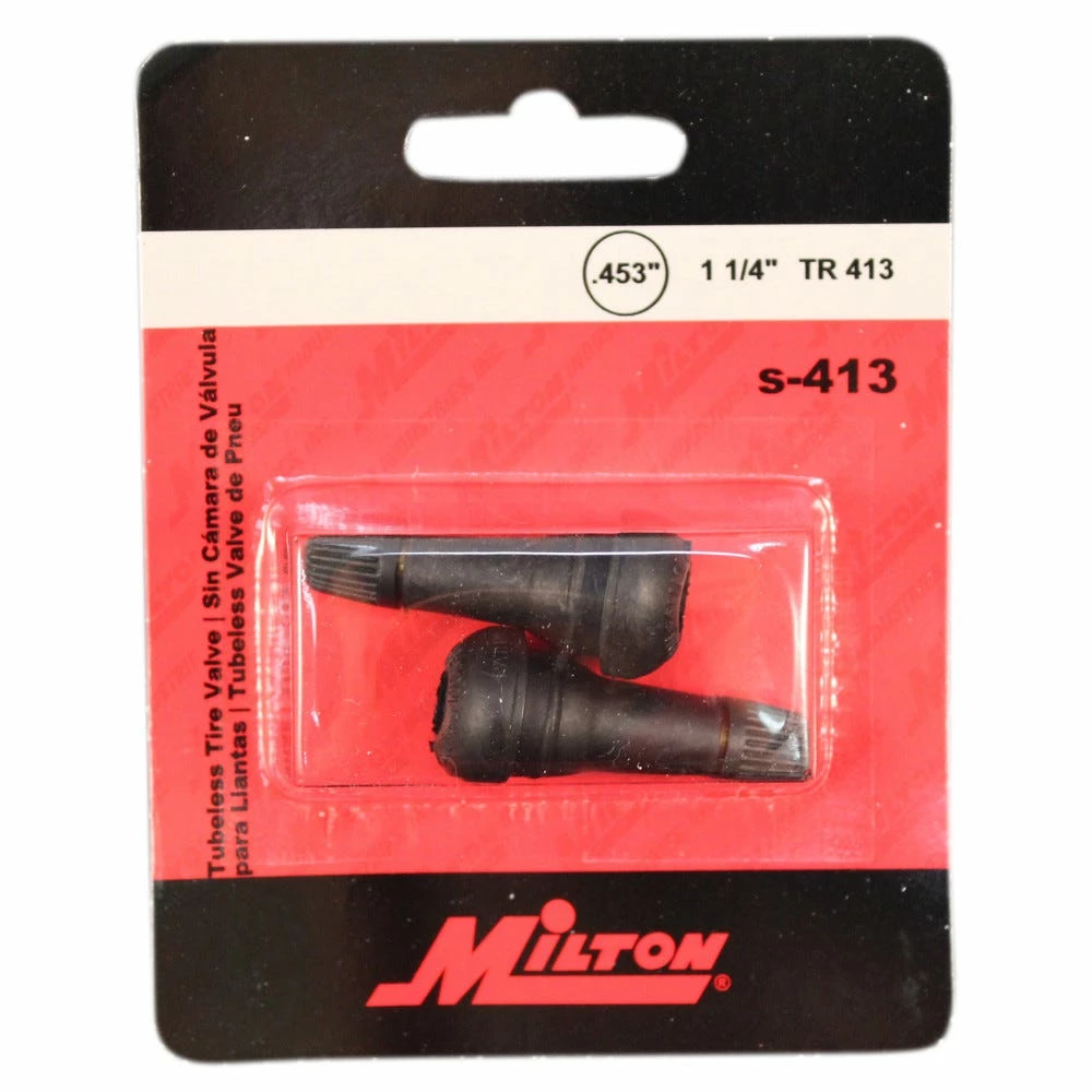 Milton 2 - Pack TR 413 Tubeless Tire Valves - .453 Inch thread - S-413 - Image 2