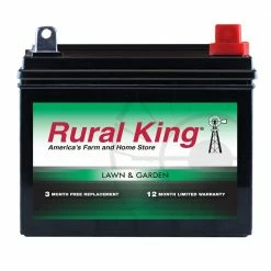 Rural King Lawn & Garden Reverse Post Battery - U1R-LT - Lawn Mower Batteries