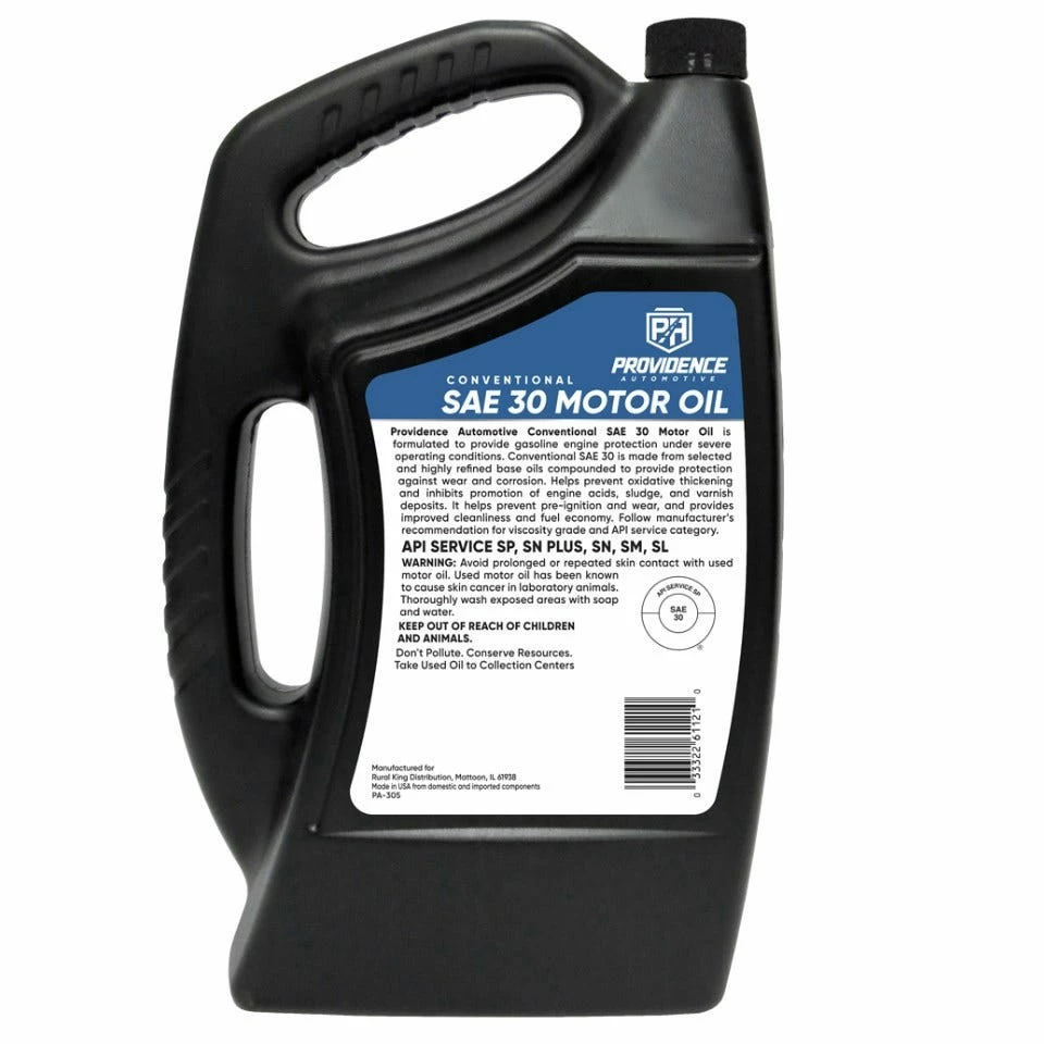 Providence Automotive Oil 30WT Non-Detergent, 1 Quart - PA-305 - Motor Oil - Image 2
