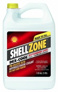 ShellZone DEX-COOL Antifreeze/Coolant 50/50, 1 Gallon -9407006021