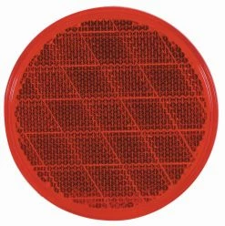 Optronics Red 3" Round Self Adhesive Reflector, Retail Clam - Accessories & Gear