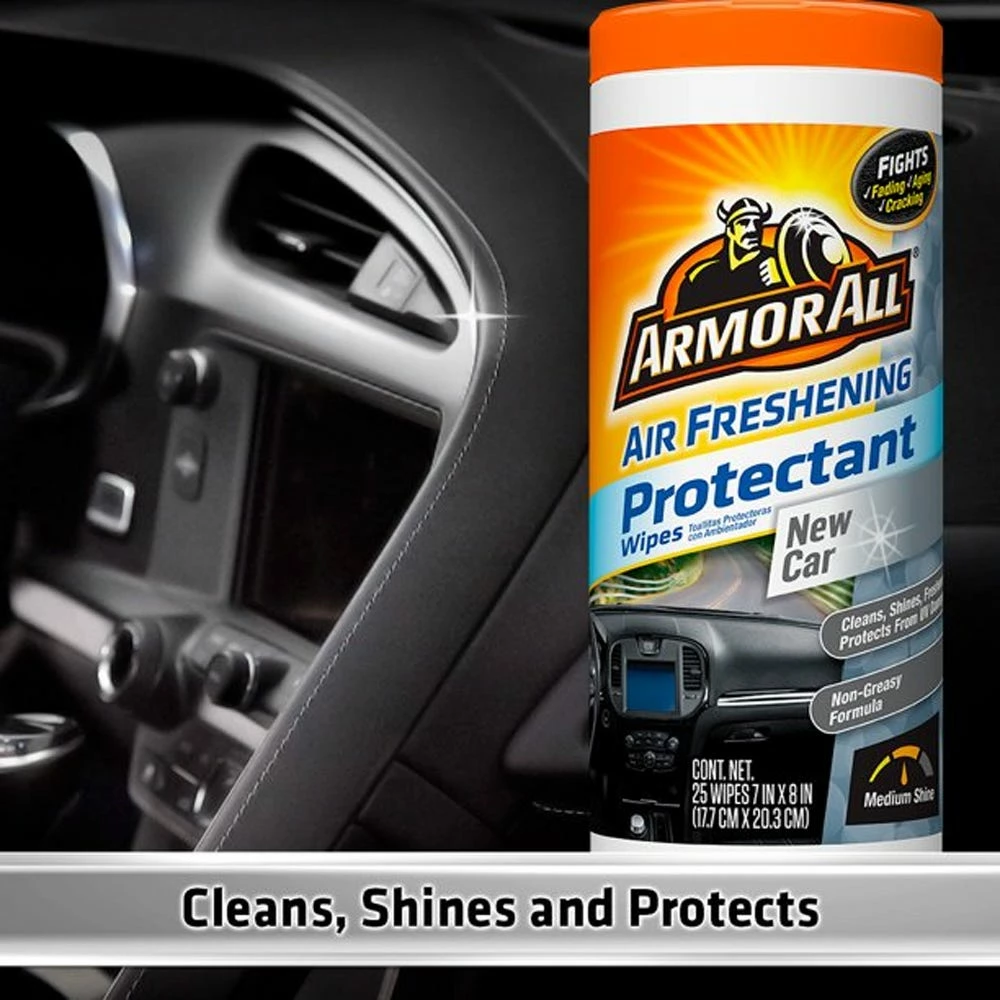 Armor All New Car Scent Air Freshening Car Protectant Wipes, 25 Count - 78533 - Interior Accessories - Image 2