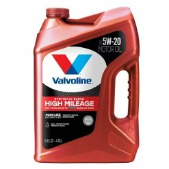 Valvoline High Mileage with MaxLife Technology SAE 5W-20 Synthetic Blend Motor Oil, 5 Quart - 881162