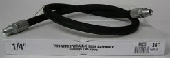 Royal Brass Hydraulic Hose Assembly 1/4 Inch ID x 36 Inch - 1/4X36-BAX - Wiring Accessories