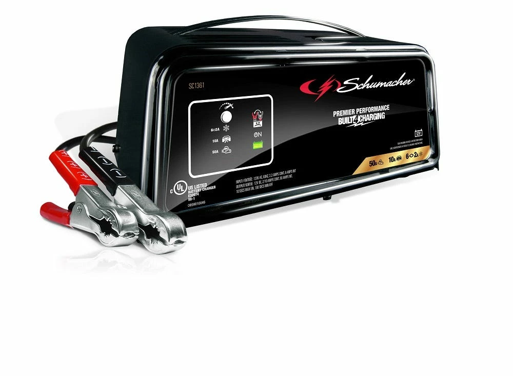 Schumacher 50 AMP 12 Volt Fully Automatic Battery Charger/Engine Starter - SC1361 - Battery Accessories