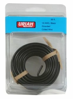 Uriah Products Uriah Wire 16 Awg Stranded Black Insulation (30') -UA501670 - Maintenance & Parts